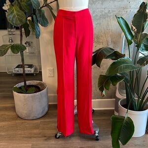 Elie Tahari Wide Leg Pants Red